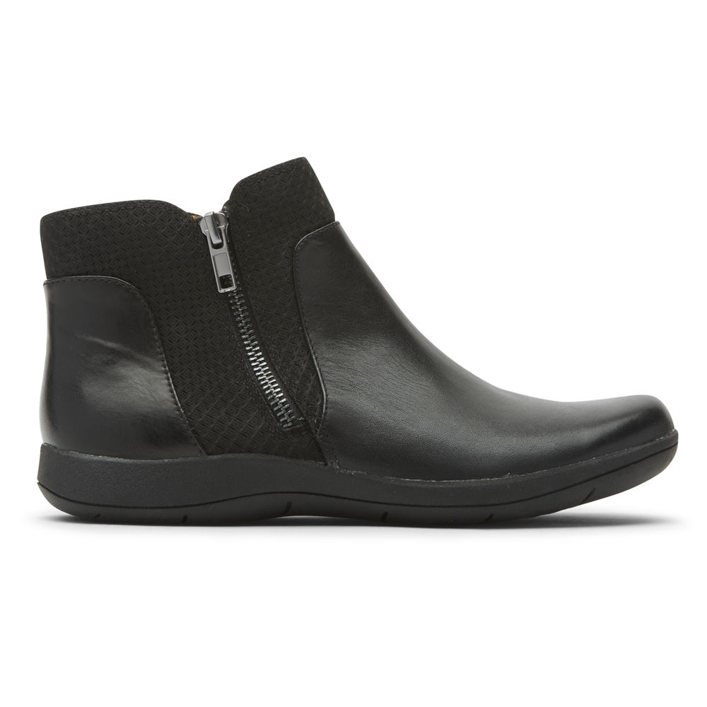 Rockport Singapore Womens Boots - Tessie Zipper Black - XQ4319760